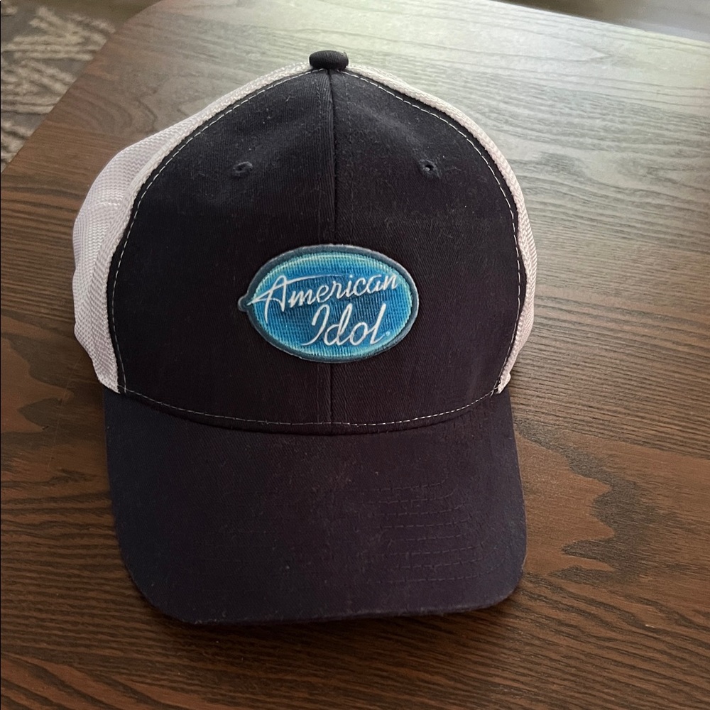 American Idol Navy and White Trucker Cap, Purchased on Set